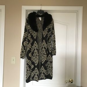 Chico’s black & gold sweater